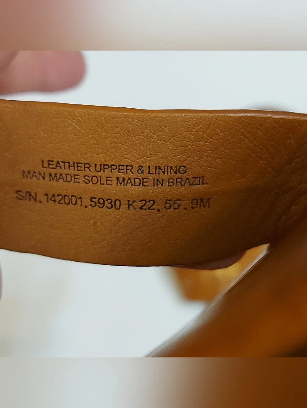 Tory Burch Tan Leather Logo Thong Sandals